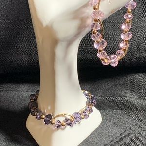 2 handcrafted beaded bracelets